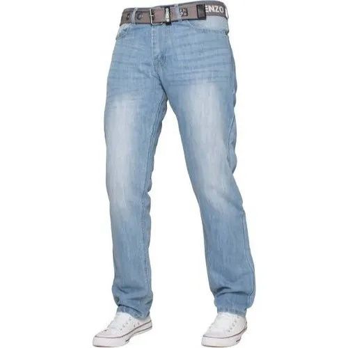 Mens Faded Denim Jeans, for Shrink Resistance, Impeccable Finish, Comfortable, Length : 41-42 Inch