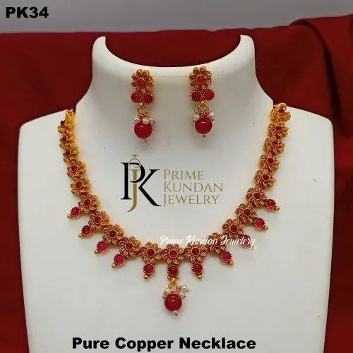 PK-34 Pure Copper Necklace Set