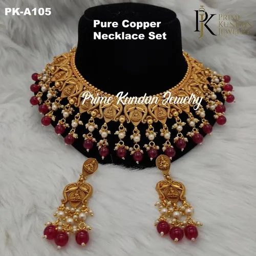 Pure Copper Necklace Set (PK-A105), Gender : FEMALE