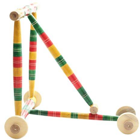 Hand Operated Wooden Baby Walker, for Personal Use