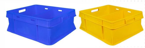 Rectangular Plastic Dairy Crates, for Milk Storage, Style : Solid Box