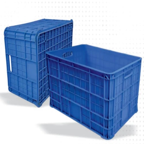 Plastic UCH 810X570X425mm Industrial Crate, Style : Solid Box