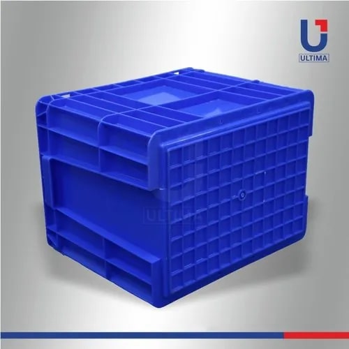 Rectangular Plastic Ultima Industrial Crate, Color : Blue