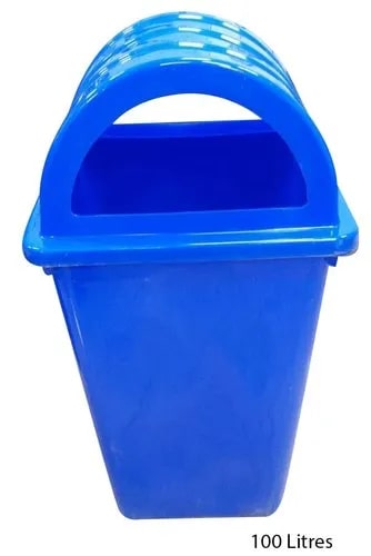 Plain Plastic UW-10-01 HDPE Waste Bin, Size : Standard