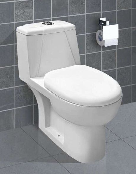 Evera Plain One Piece Water Closet, for Toilet Use, Size : 675x355x685 mm