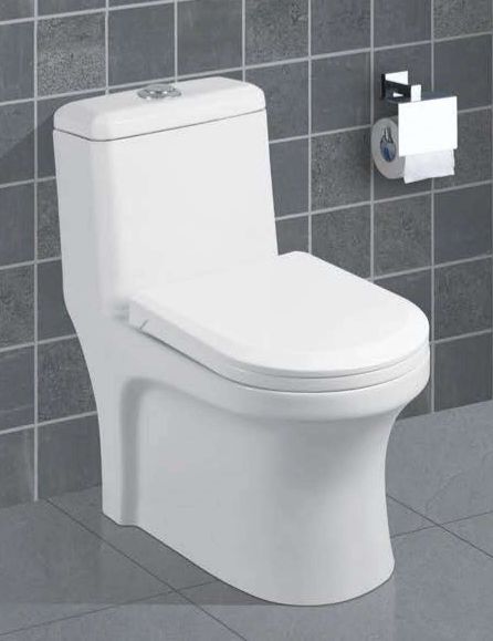 Lava Plain One Piece Water Closet, for Toilet Use, Size : 665x355x735 mm