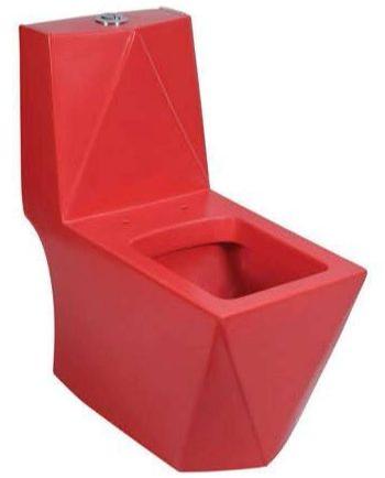 Matte Red One Piece Water Closet, for Toilet Use, Size : Standard