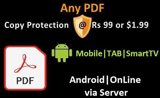 Android online pdf file copy protection software