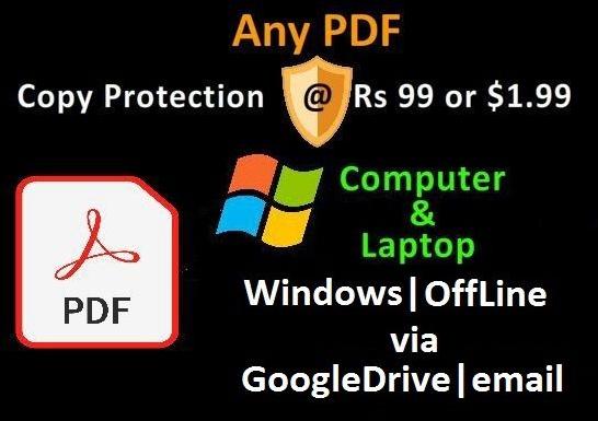 Pdf file copy protection software