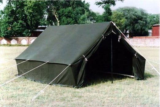 Cotton Army Tent, for Military Use, Technics : Machine Made