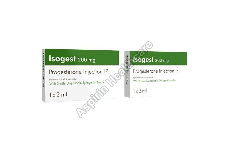 Isogest 200mg Injection, Form : Injectable