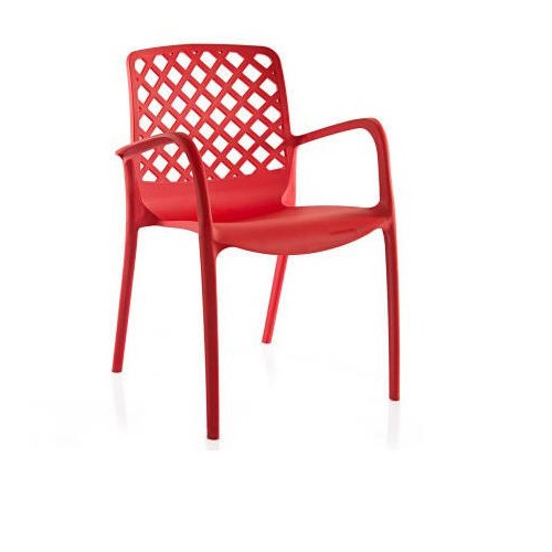 Plastic Varmora Cross Chair, for Cafe / Restaurant, Style Modern at