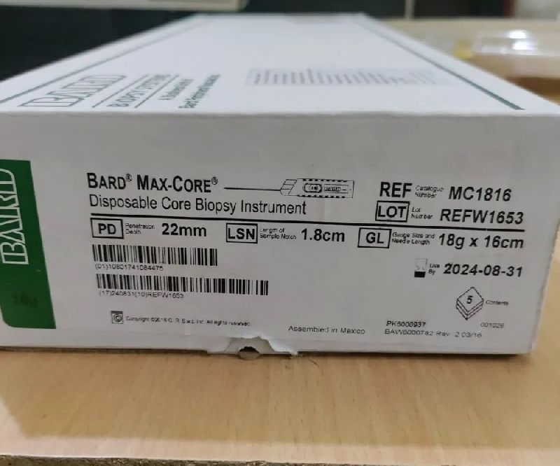 Max-Cor Disposable Core Biopsy Instrument