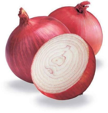 Natural fresh red onion