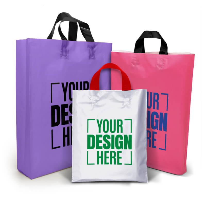 Printed Shopping Bags, Handle Type : Loop Handle