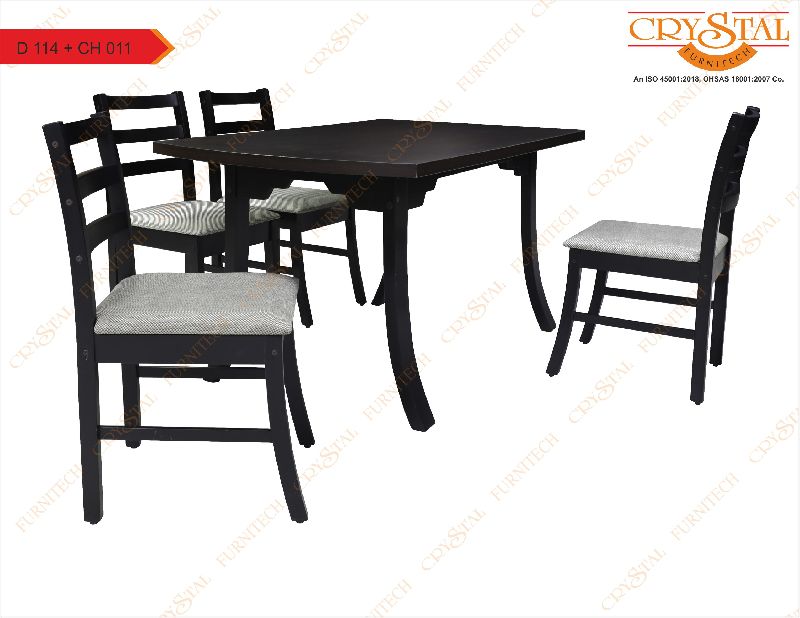D 114+CH011 4 Seater Dining Table Set