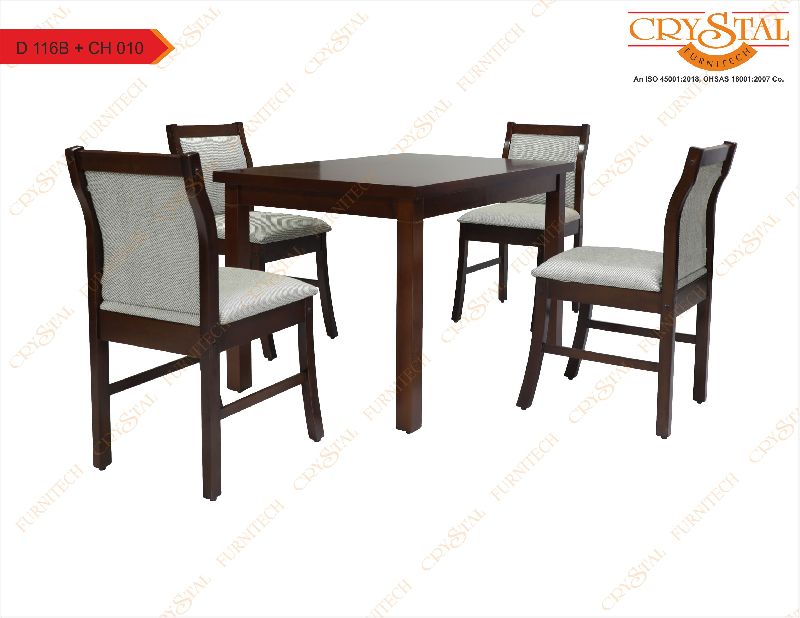 D 116B+CH010 4 Seater Dining Table Set