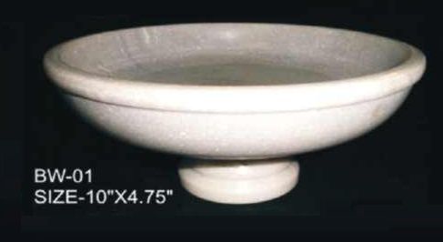 Coated Marble Bowl, Size : 10X4.75 Inch