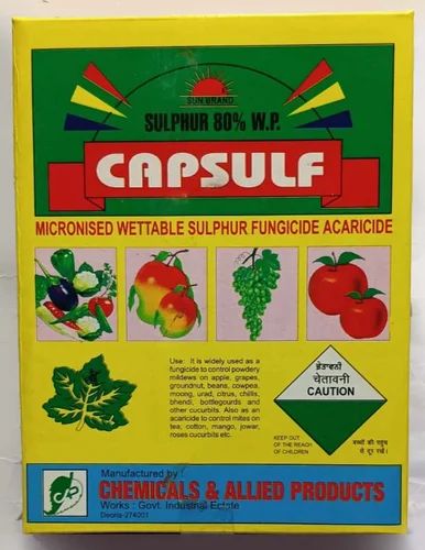 Capsulf Sulphur 80% Wp Fungicides, Packaging Type : Packet
