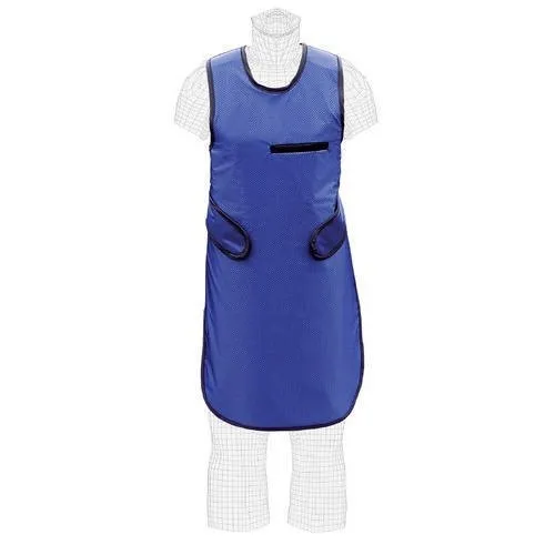 Gamma Solutions Lead Lined Apron, Pattern Plain, Color Blue at Best