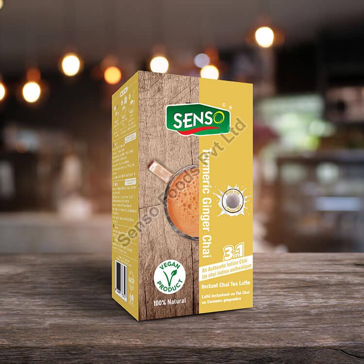 Senso Vegan Turmeric Ginger Chai Tea Latte Mix Pouch by Senso Foods Pvt
