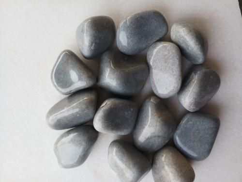 Grey Natural  Polished Pebbles