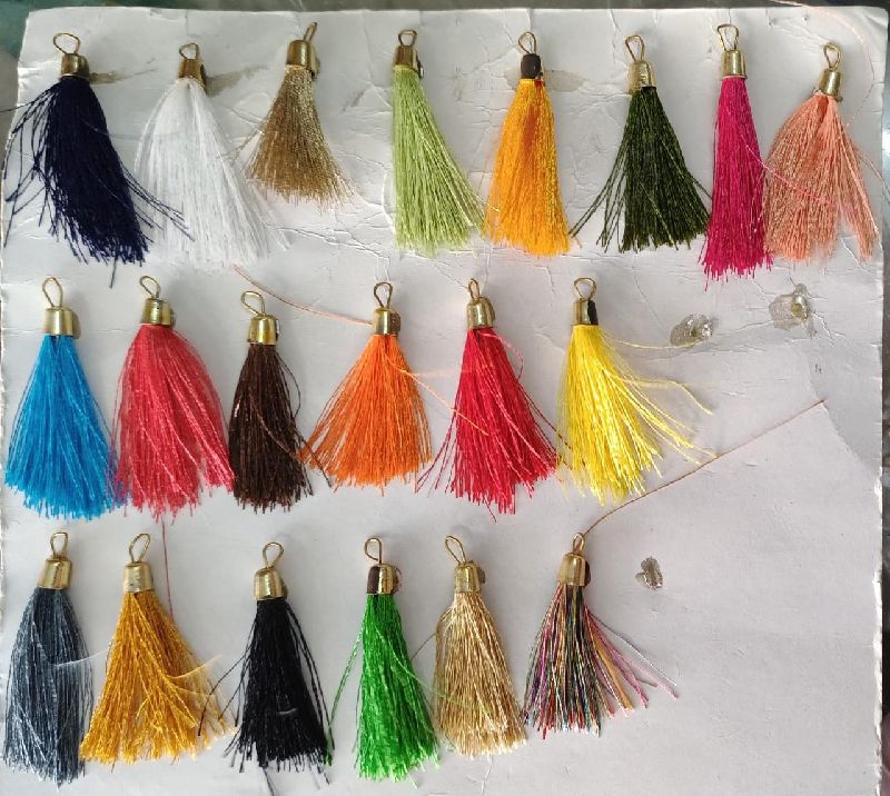 Cotton Multicolor Cap Tassels, Feature : Dry Cleaning