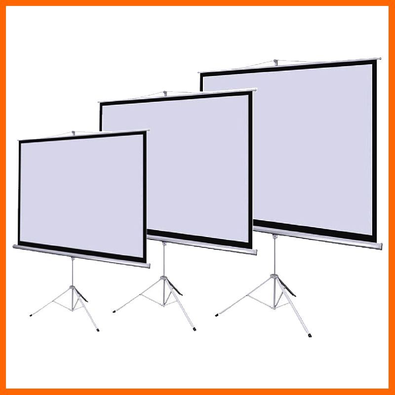 Projector screen with stand