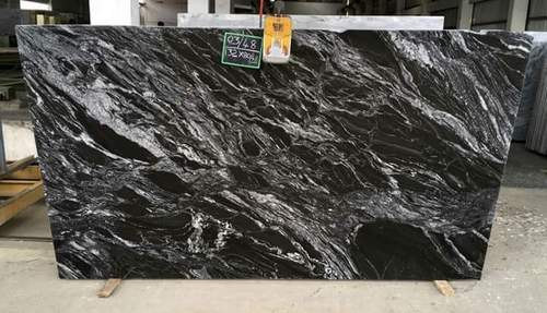 Rectangular Polished Black Forest Granite Slabs, for Flooring, Specialities : Easy To Clean