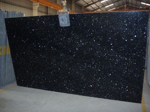 Rectangular Polished Black Pearl Granite Slabs, for Kitchen Countertops