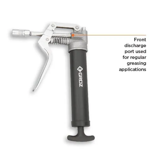 Groz Pistol Grease Gun, Color Black Sliver at Rs 472 / Piece in Delhi Weld & Grind Engineers