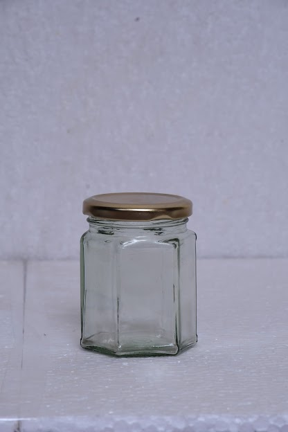 200ml Hexagonal Glass Jar