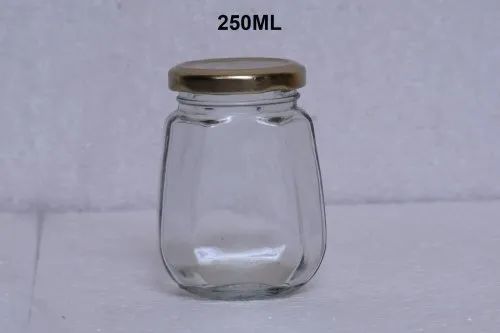 250ml Octagonal Glass Jar