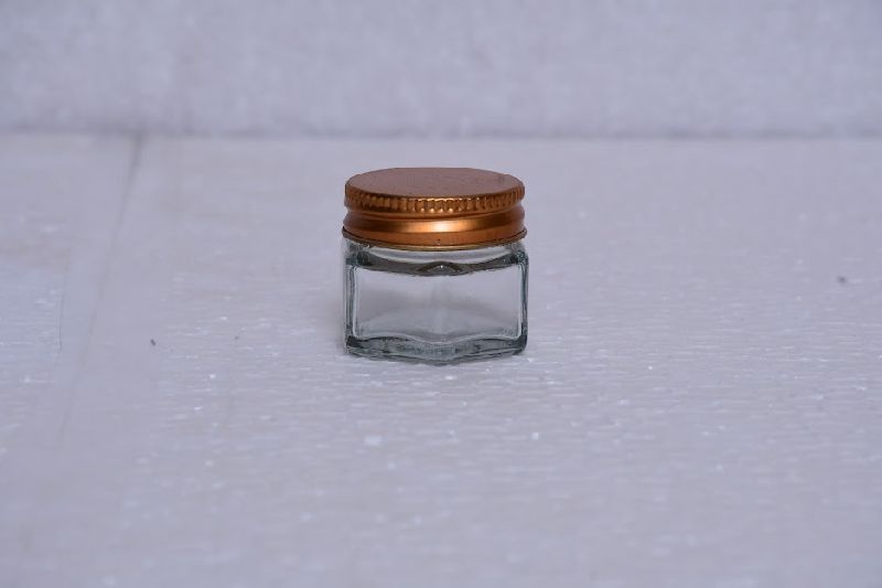 25ml Hexagonal Glass Jar