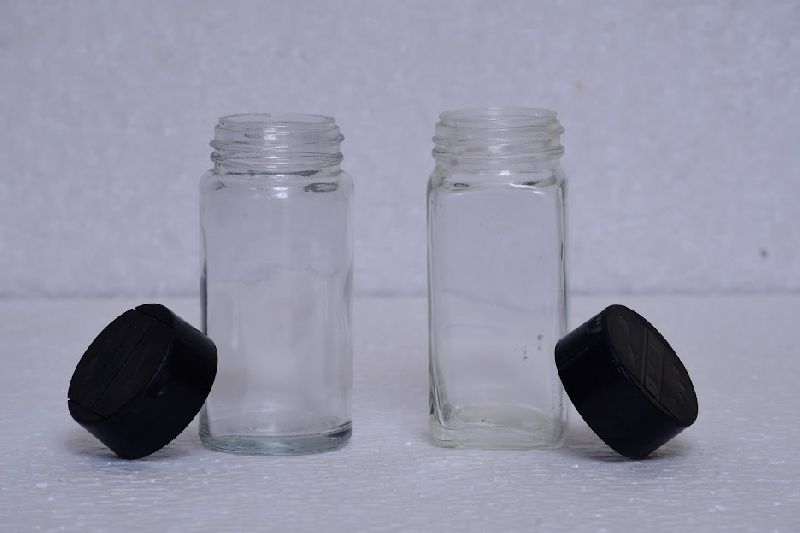 Spice Square Glass Jar, Capacity : 100ml