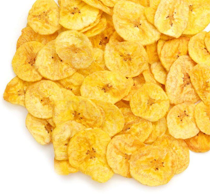 Crunchy Banana Chips, for Snacks, Taste : Salty