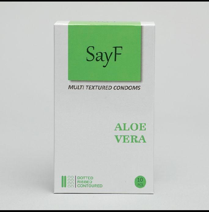 SAYF Organic Condom with aloevera, for Personal, Size : Regular