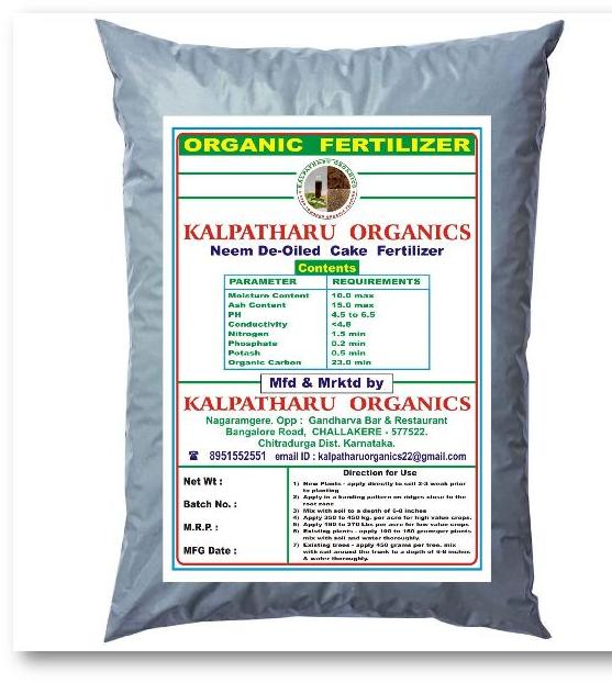 Organic neem cake, for Agriculture, Conditioning Soil, Fertilizer, Manure, Purity : 90%100%