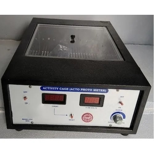 Electric 50Hz Powder Coated Activity Cage Actophotometer, Feature : Durable, Low Power Consumption