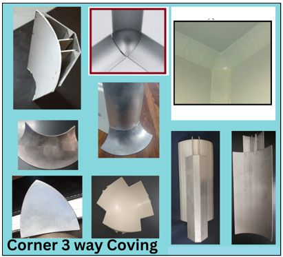 Aluminum Coving, for Cleaning