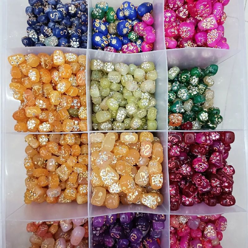 50gm Polished Printed Stone Beads, Packaging Type : Wooden Box