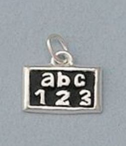 925 Sterling Silver Back To School Pendant