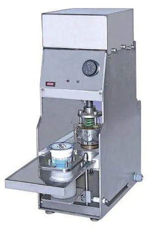 Stainless Steel Electric Cup Sealing Machine, Voltage : 220-240 V