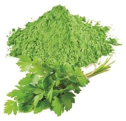 Natural Dehydrated Coriander Leaves Powder, Packaging Type : Plastic Pouch