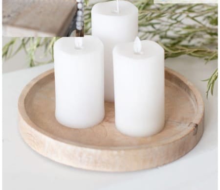 Wooden Candle Tray, Size : Standard