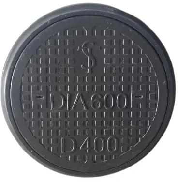 Srijan Technologies 20-40Kg FRP Round Manhole Cover, Color : Black