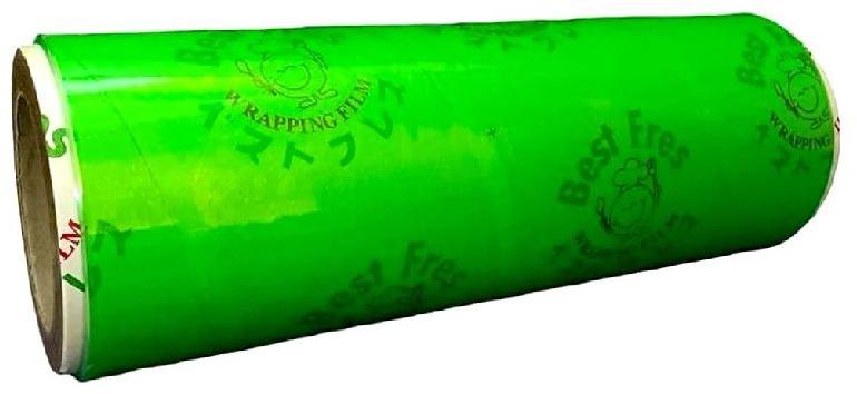 Plastic Cling Film Roll, for Food Industry, Pattern : Printed