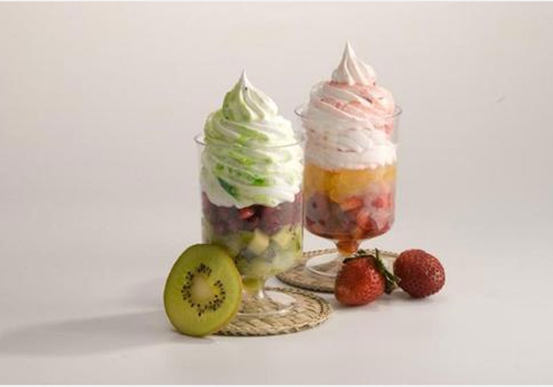 Round Plastic Ice Cream Cup, for Gift Purpose, Hotel, Restaurant, Home, Pattern : Plain