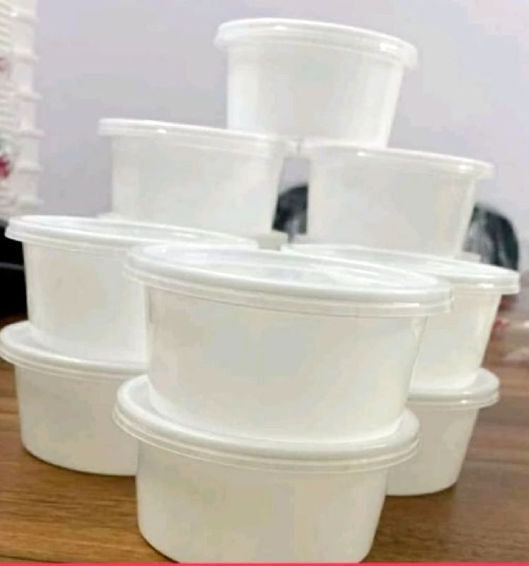 Plain Plastic White Food Container, Feature : Light Weight