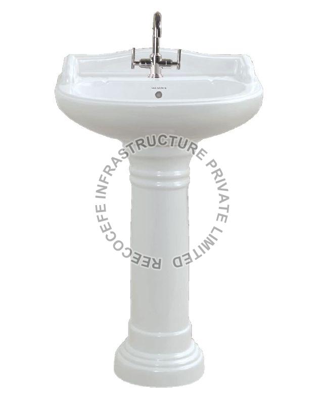 Polished Pedestal Wash Basins, for Home, Hotel, Restaurant, Size : Multisize
